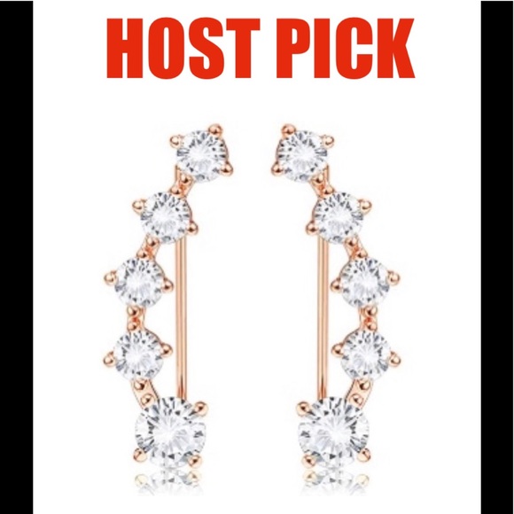HP🔥🌹Beautiful 🌹Crystal Climber Earrings 🌹NWT🏷 - Picture 10 of 10